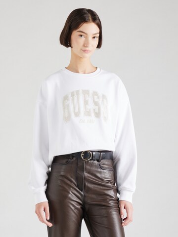 GUESS Sweatshirt in White: front