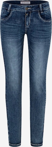 TIMEZONE Slimfit Jeans 'SANYA' in Blauw: voorkant