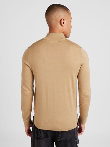 SELECTED HOMME Sweater 'SLHTRAY' in Brown