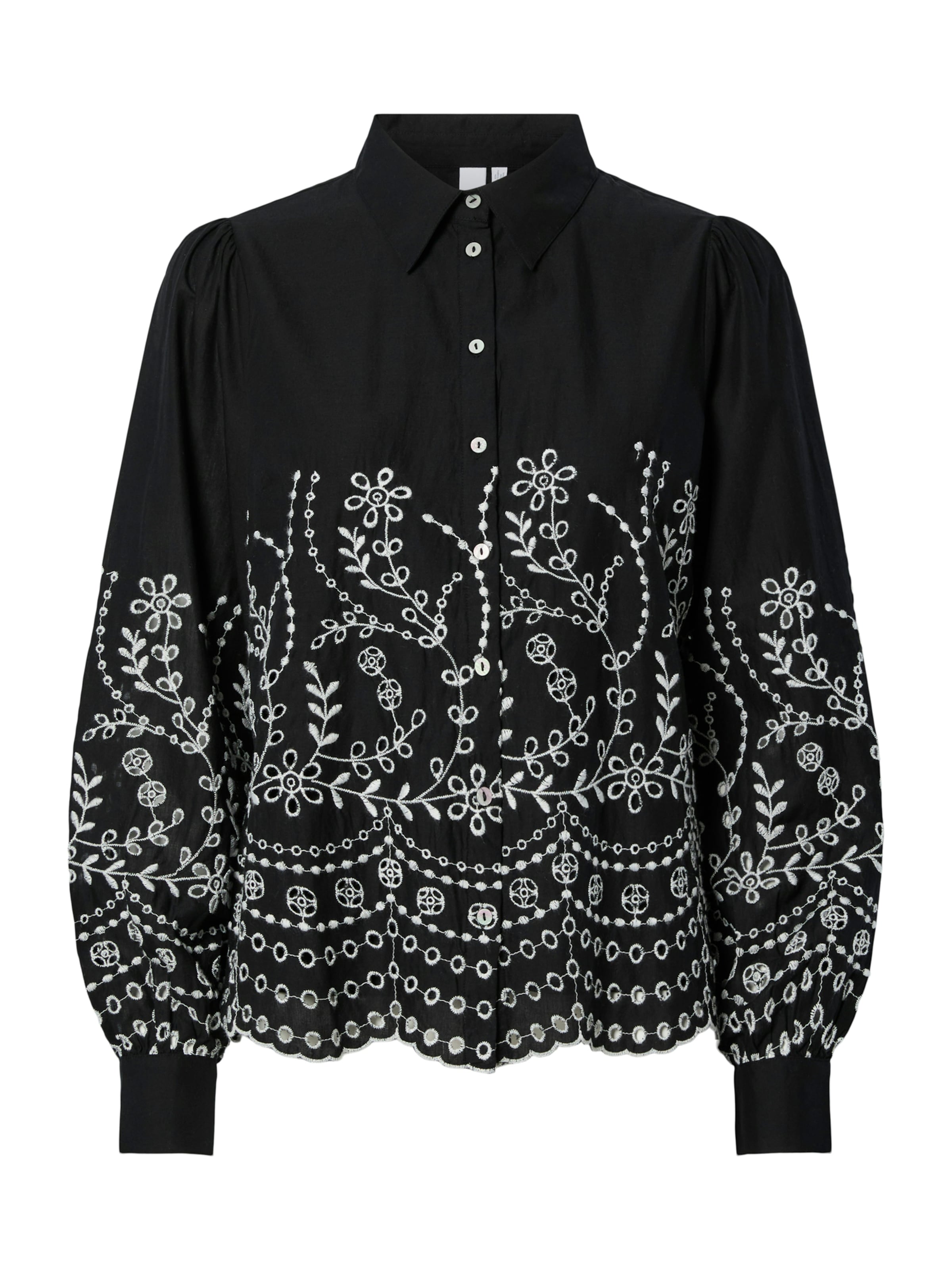 YAS Bluse 'YASLUMA' in Schwarz: Vorderseite