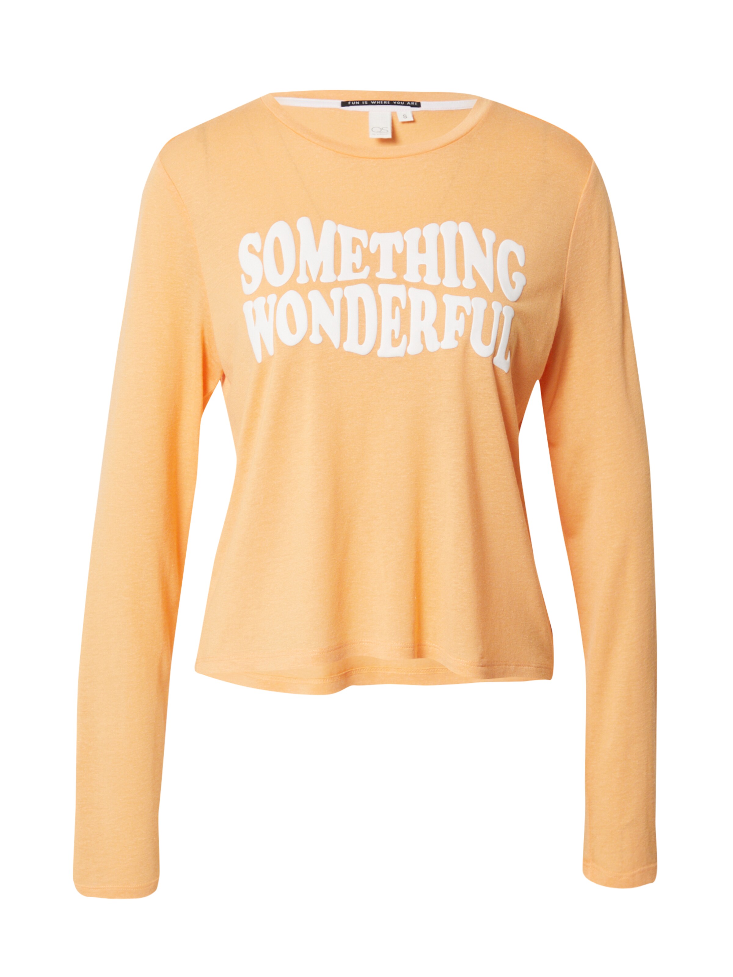 QS Shirt in Oranje: voorkant