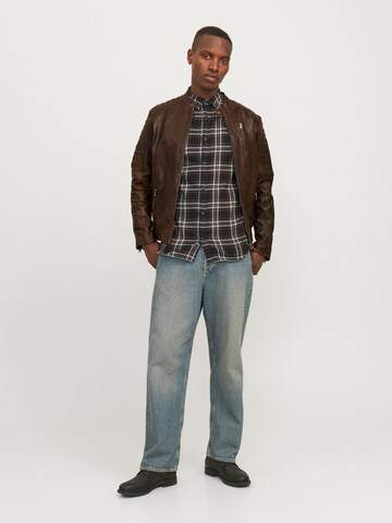 JACK & JONES Between-Season Jacket 'Richard' in Brown