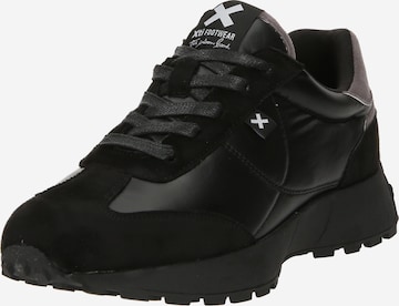 Xti Platform trainers in Black: front