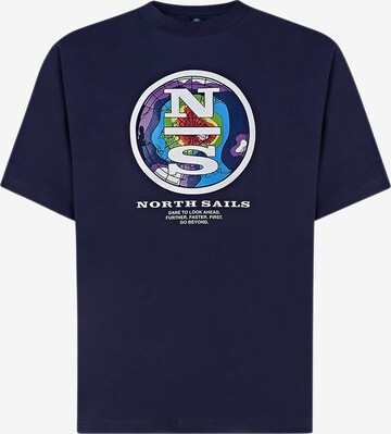 T-Shirt North Sails en bleu : devant