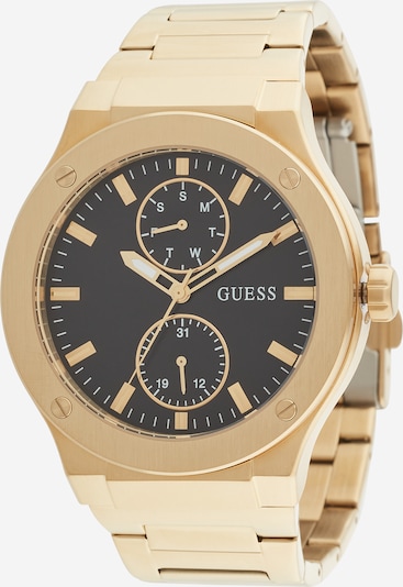 GUESS Analogni sat u zlatna / crna / bijela, Pregled proizvoda