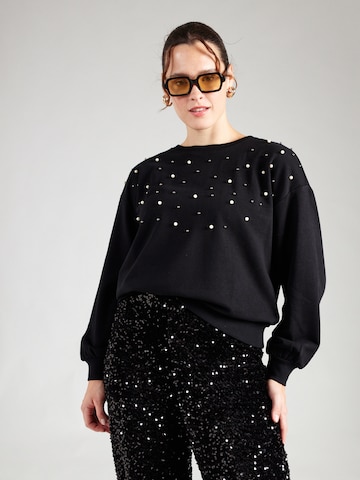 ONLY Carmakoma Sweatshirt 'CARVIOLETTA' in Black: front
