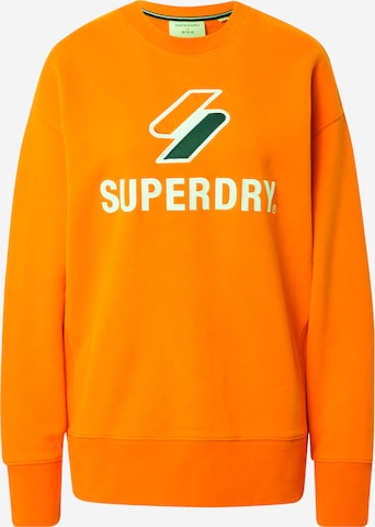 Superdry Sweatshirt in Orange: front