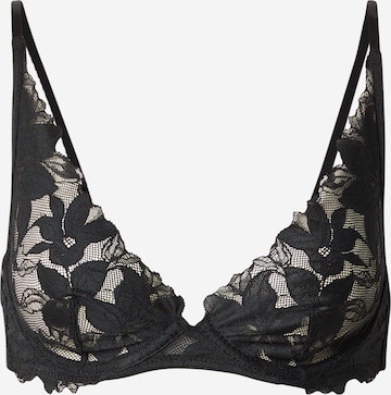 juoda Hunkemöller Trikampė Liemenėlė 'Ingrid': priekis