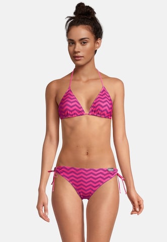 BECO the world of aquasports Triangle Bikini 'Zigzag' in Pink: front