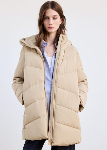 MANGO Winter jacket 'TOKYO' in Beige: front