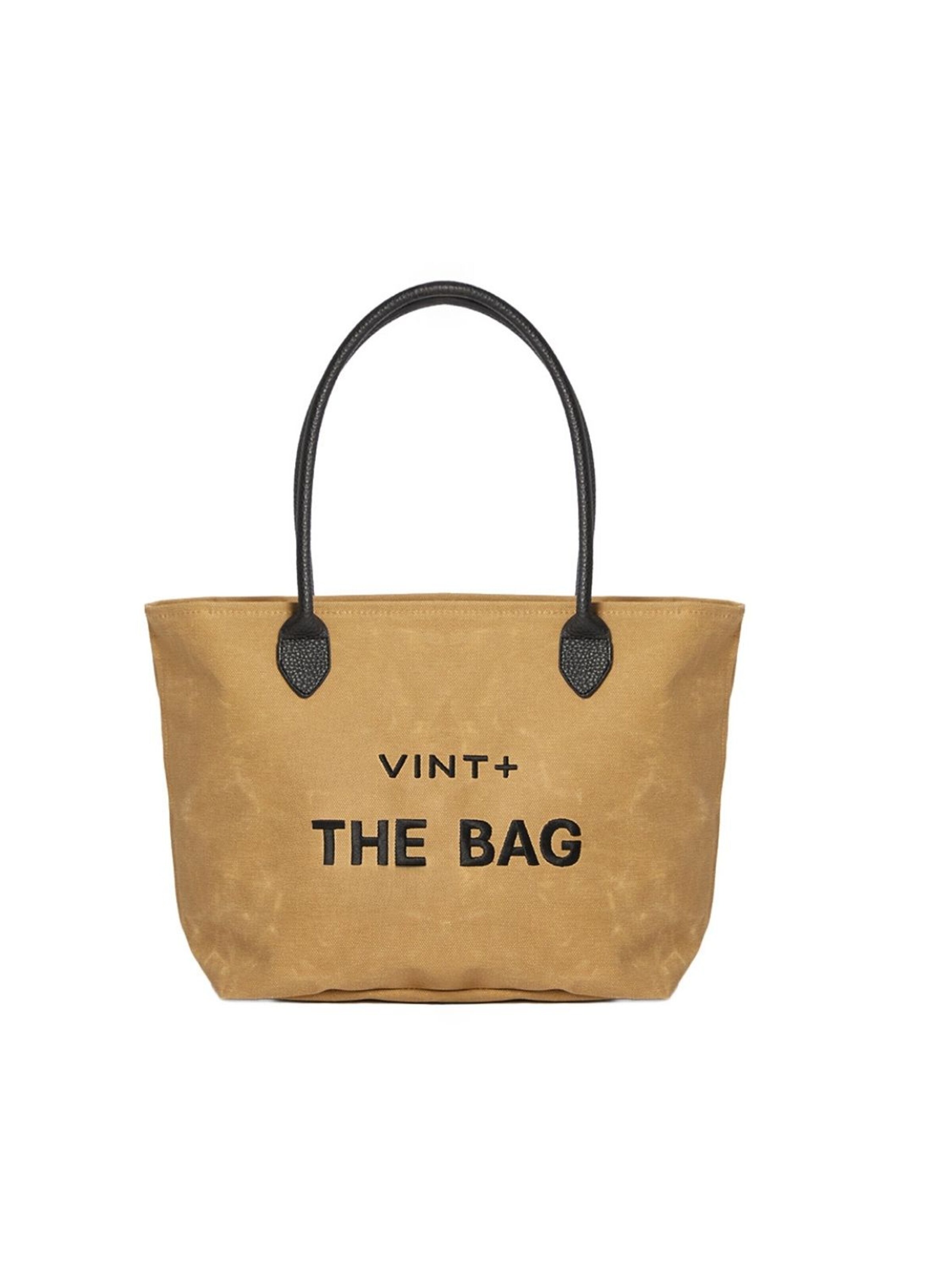 VINT+ - Bolso de mano 'Fine Bag Big' en beige: frente