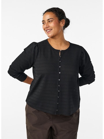 Zizzi Blouse 'MLAVU' in Black: front