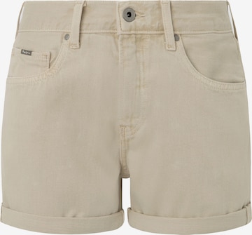 Pepe Jeans Regular Pants in Beige: front
