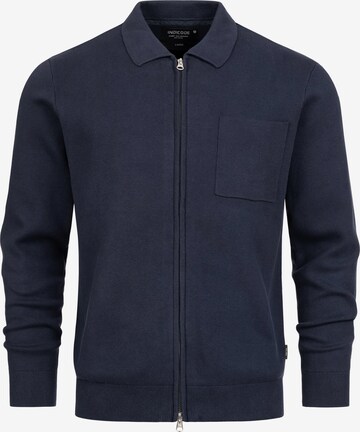 INDICODE JEANS Knit Cardigan 'Muhlan' in Blue: front