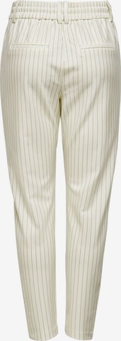 ONLY Slim fit Pleat-Front Pants 'Poptrash' in White