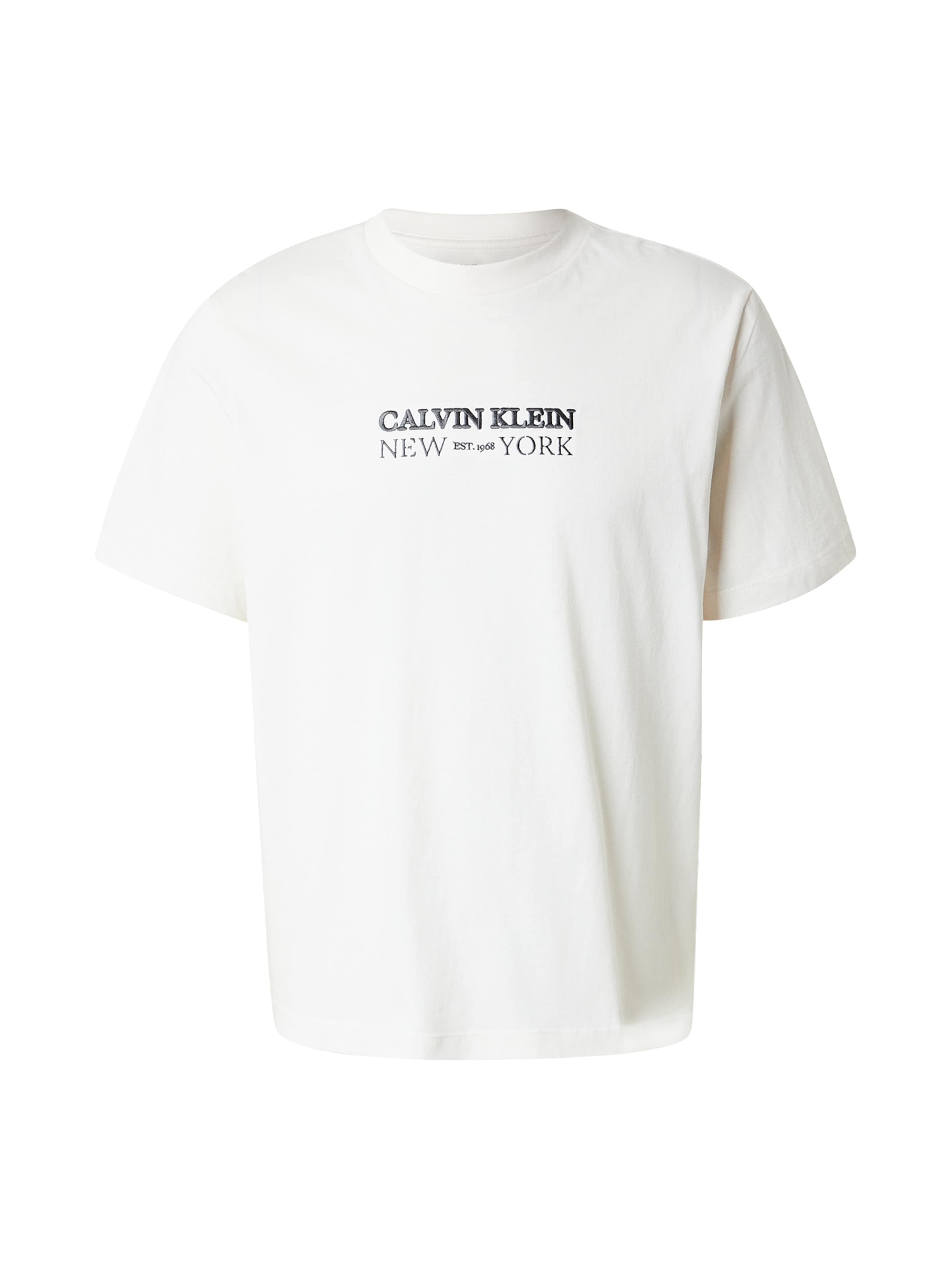 Calvin Klein Szabványos Póló - fehér: elől