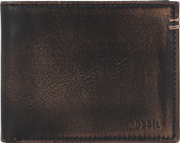 FOSSIL Portemonnee in Zwart: voorkant