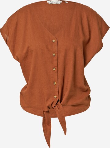 TOM TAILOR DENIM Blouse in Brown: front