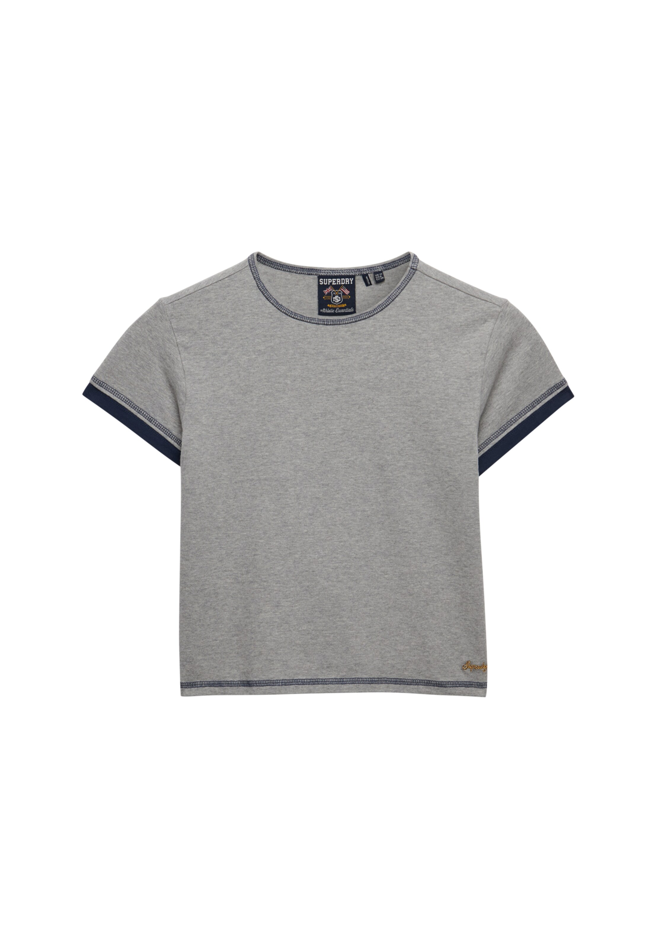 T-shirt 'Athletic Essentials' Superdry & Co en gris : devant