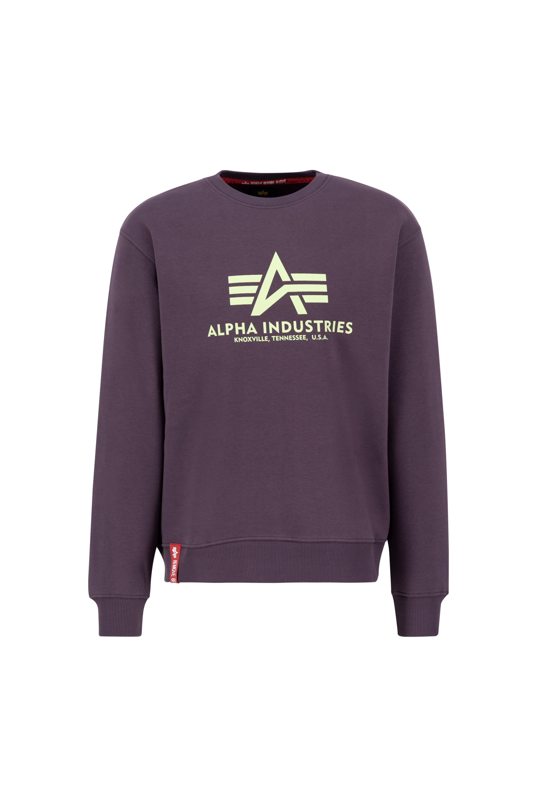 ALPHA INDUSTRIES Sweatshirt in Purple: front