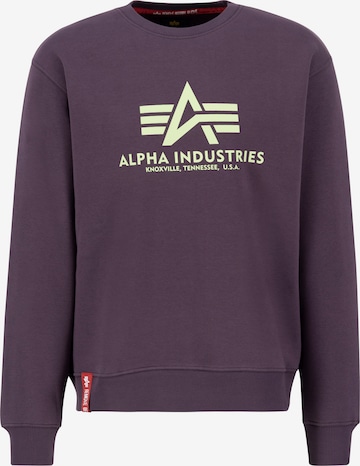 ALPHA INDUSTRIESSweater majica - ljubičasta boja: prednji dio