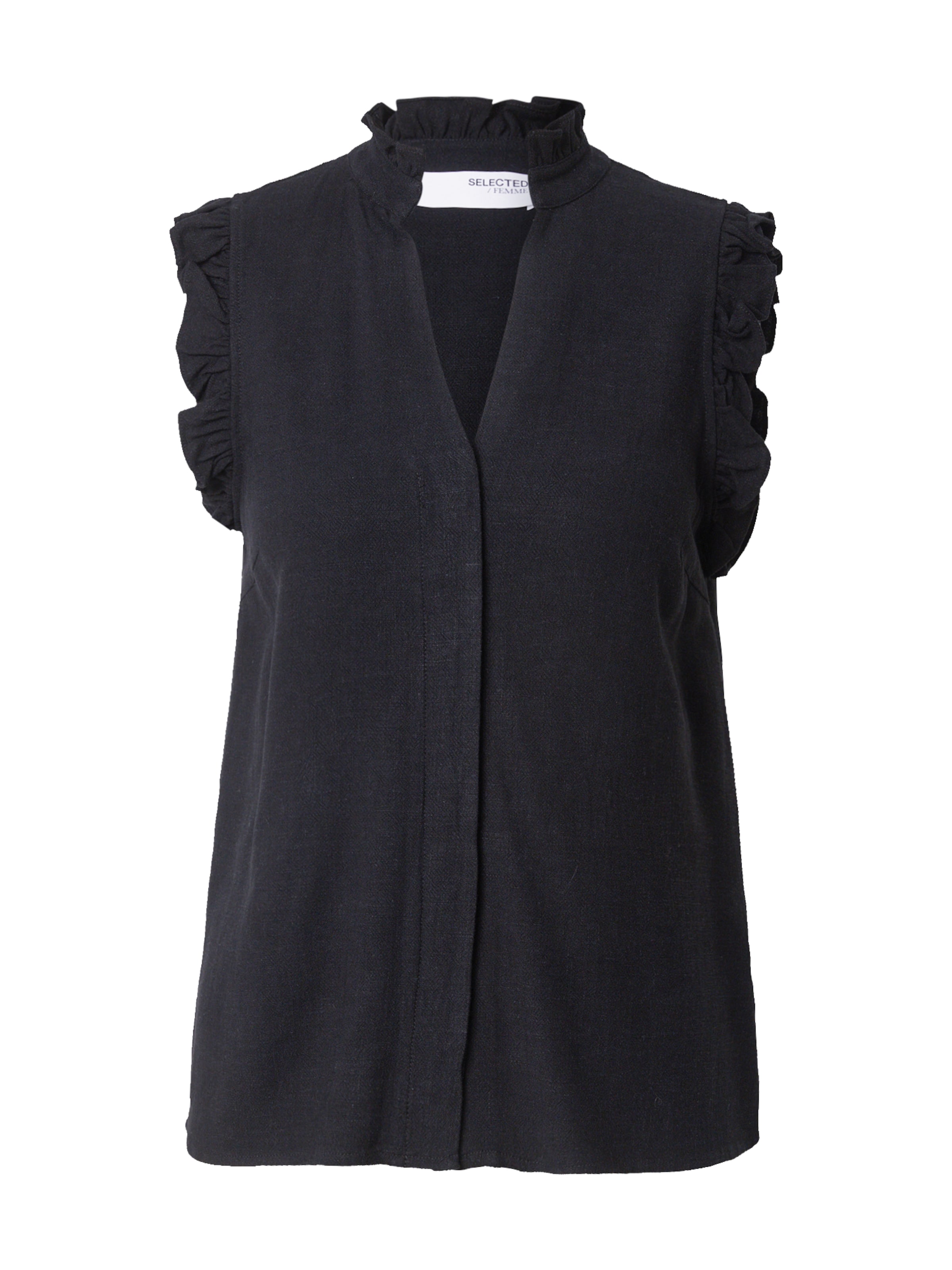 SELECTED Μπλούζα 'SLFViva' σε μαύρο: μπροστά