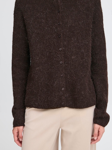 ICHI Strickjacke 'IHKAMARA' in Braun
