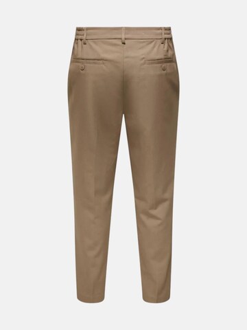 Only & Sons Regular Pants 'ONSMIRO' in Beige
