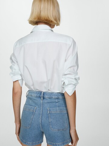 MANGO Regular Jeans i blå