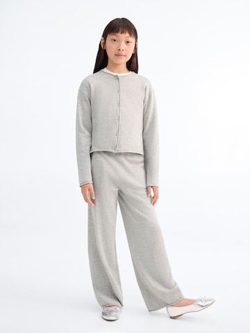 MANGO KIDS Knit cardigan 'EMMA' in Grey: front