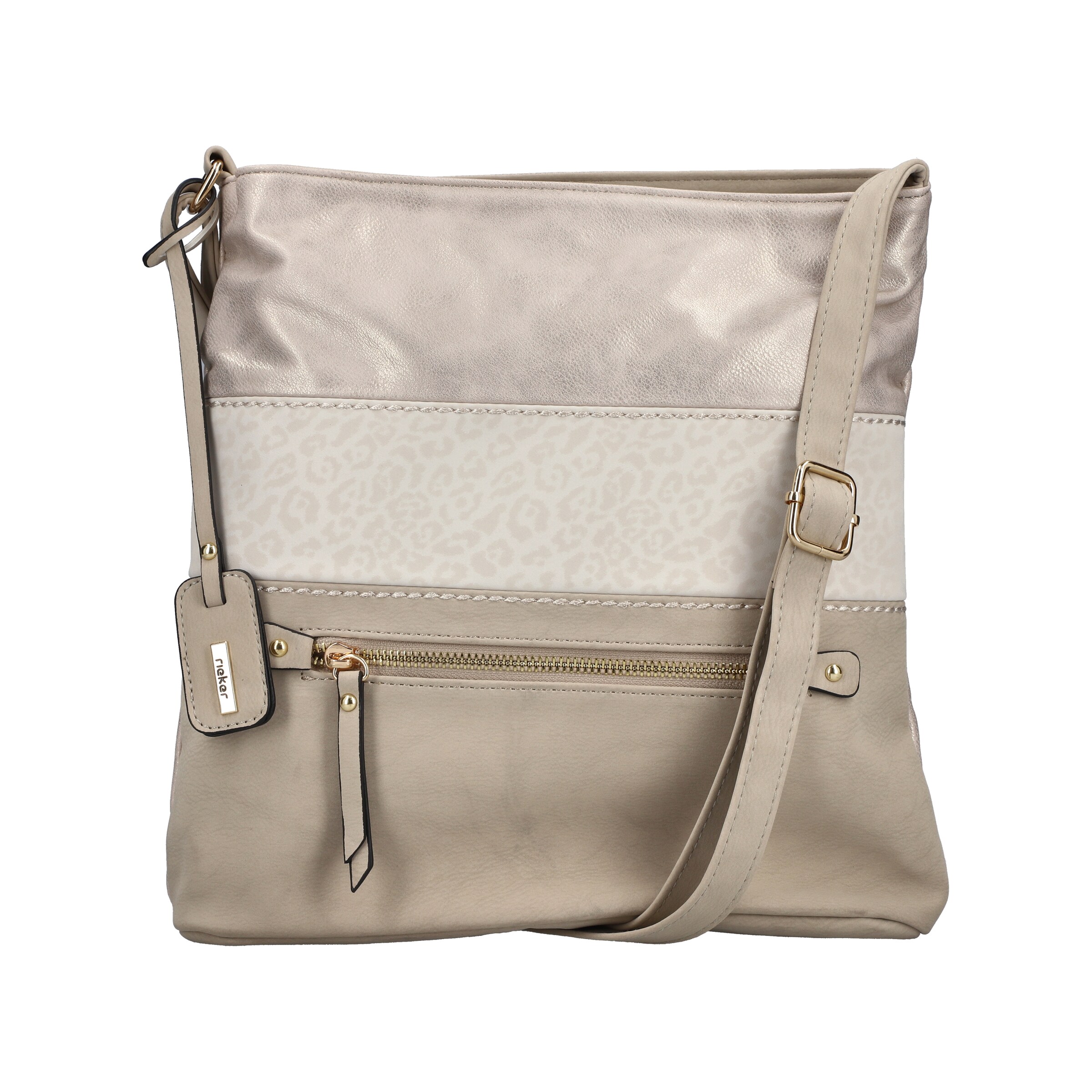 Rieker Crossbody Bag in Beige: front