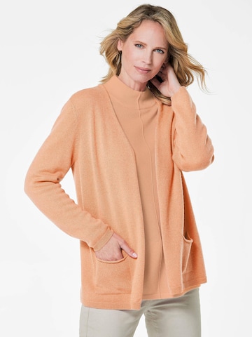 Goldner Knit Cardigan in Orange: front