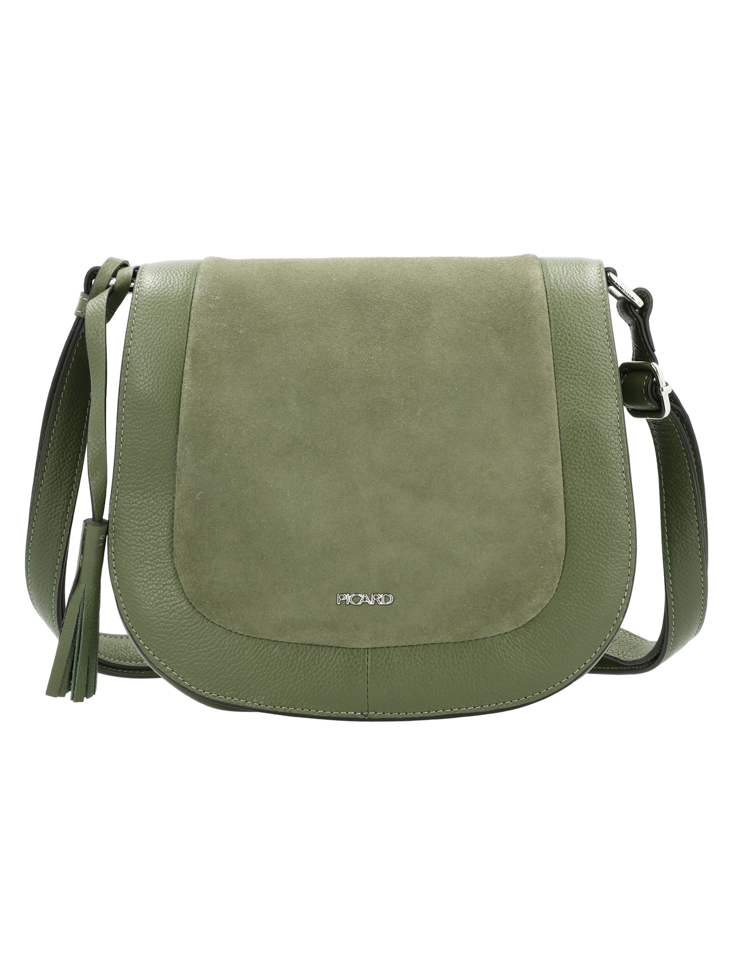 Picard Schultertasche 'Journey' in Grün: Vorderseite