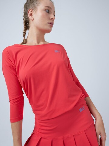 SPORTKIND Funktionsshirt '3/4 Loose Fit'‌‌‌‌‌‌‌‌‌ in Orange