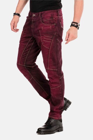 CIPO & BAXX Slimfit Jeans in Rood