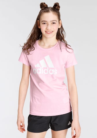 ADIDAS SPORTSWEAR Λειτουργικό μπλουζάκι 'Essentials Big Logo ' σε ροζ: μπροστά
