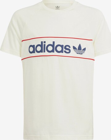 T-Shirt ADIDAS ORIGINALS en beige : devant