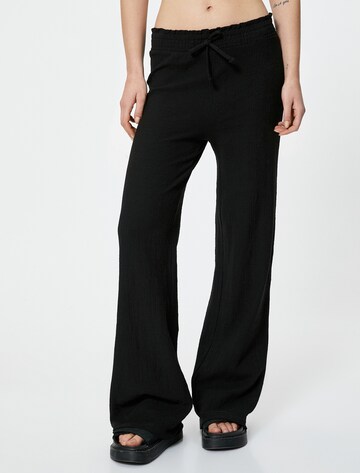 Koton Wide leg Broek in Zwart: voorkant