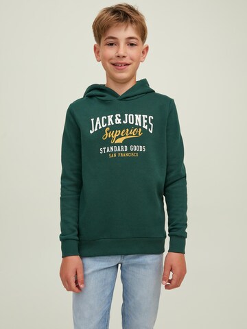 Jack & Jones Junior - Sudadera en verde: frente