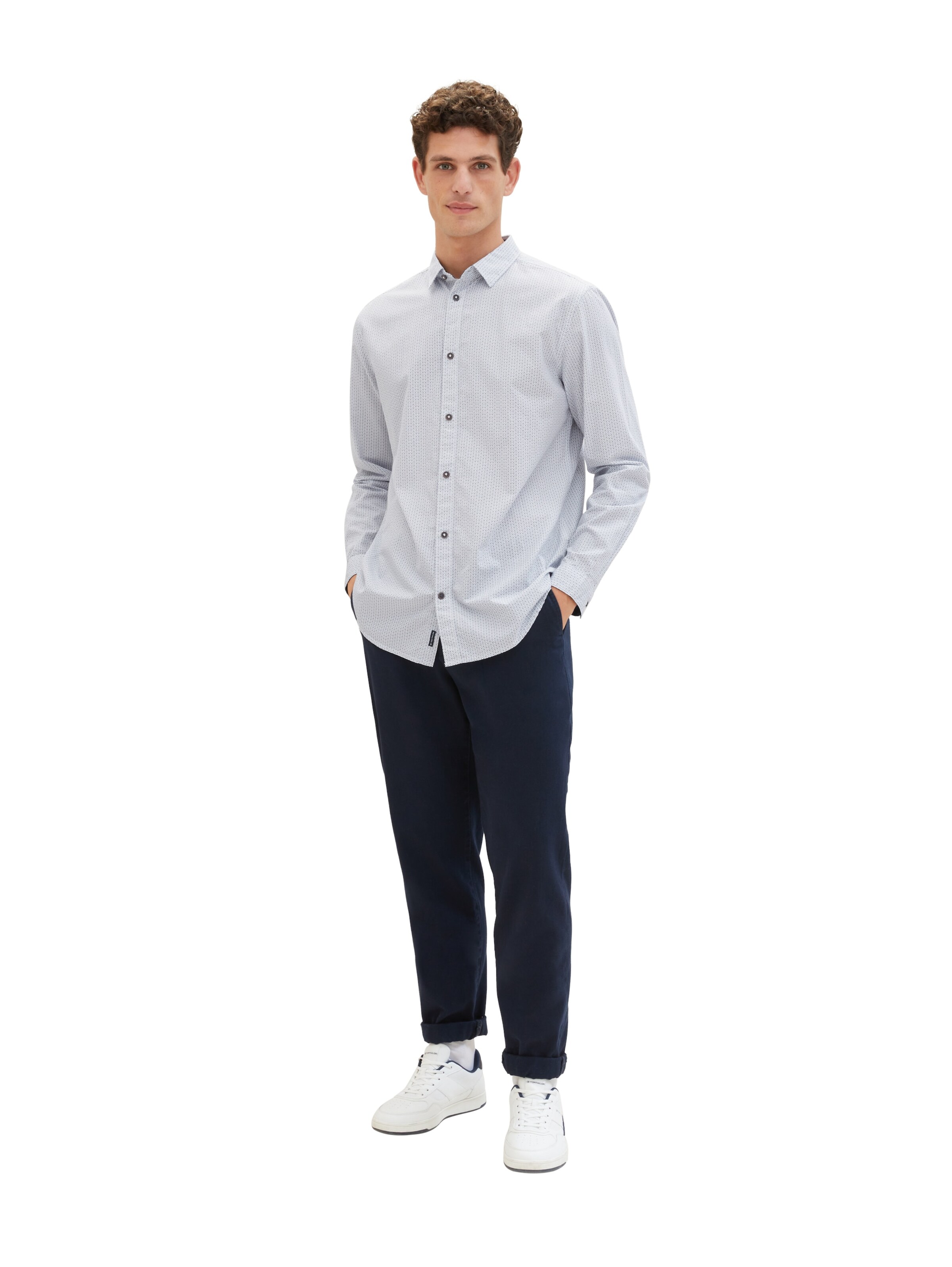 TOM TAILOR Regular Fit Skjorte i blå