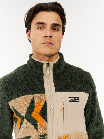 PROTEST Fleece Jacket 'PRTDon' in Green