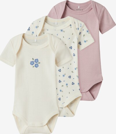 NAME IT Romper/bodysuit in 50 in Cream / Blue / Dusky pink, Item view