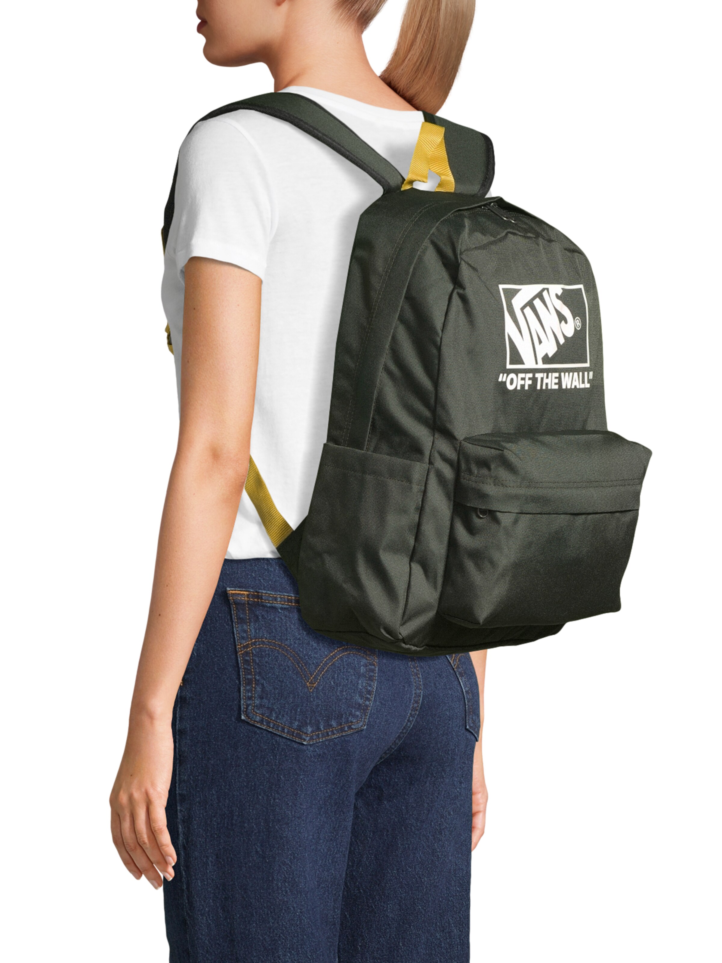 VANSRuksak 'Old Skool' - zelena boja: prednji dio