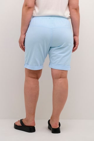 KAFFE CURVE Regular Trousers 'Nana' in Blue
