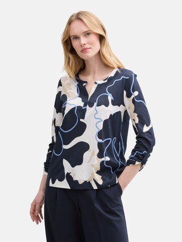 TOM TAILOR Shirt in Blauw: voorkant