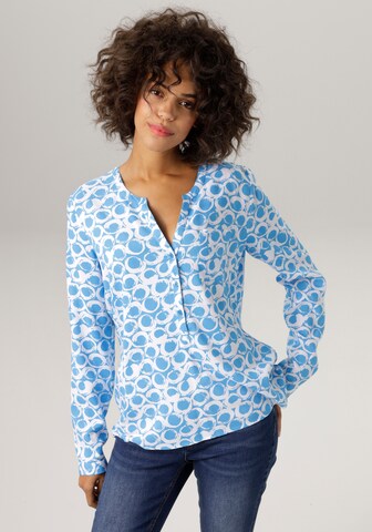 Aniston CASUAL Blouse in Blue: front