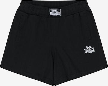 LONSDALE Regular Housut 'Bellshill' värissä musta: etupuoli