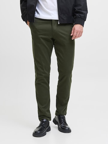 JACK & JONES Slimfit Παντελόνι τσίνο 'JJIMARCO JJBOWIE' σε πράσινο: μπροστά