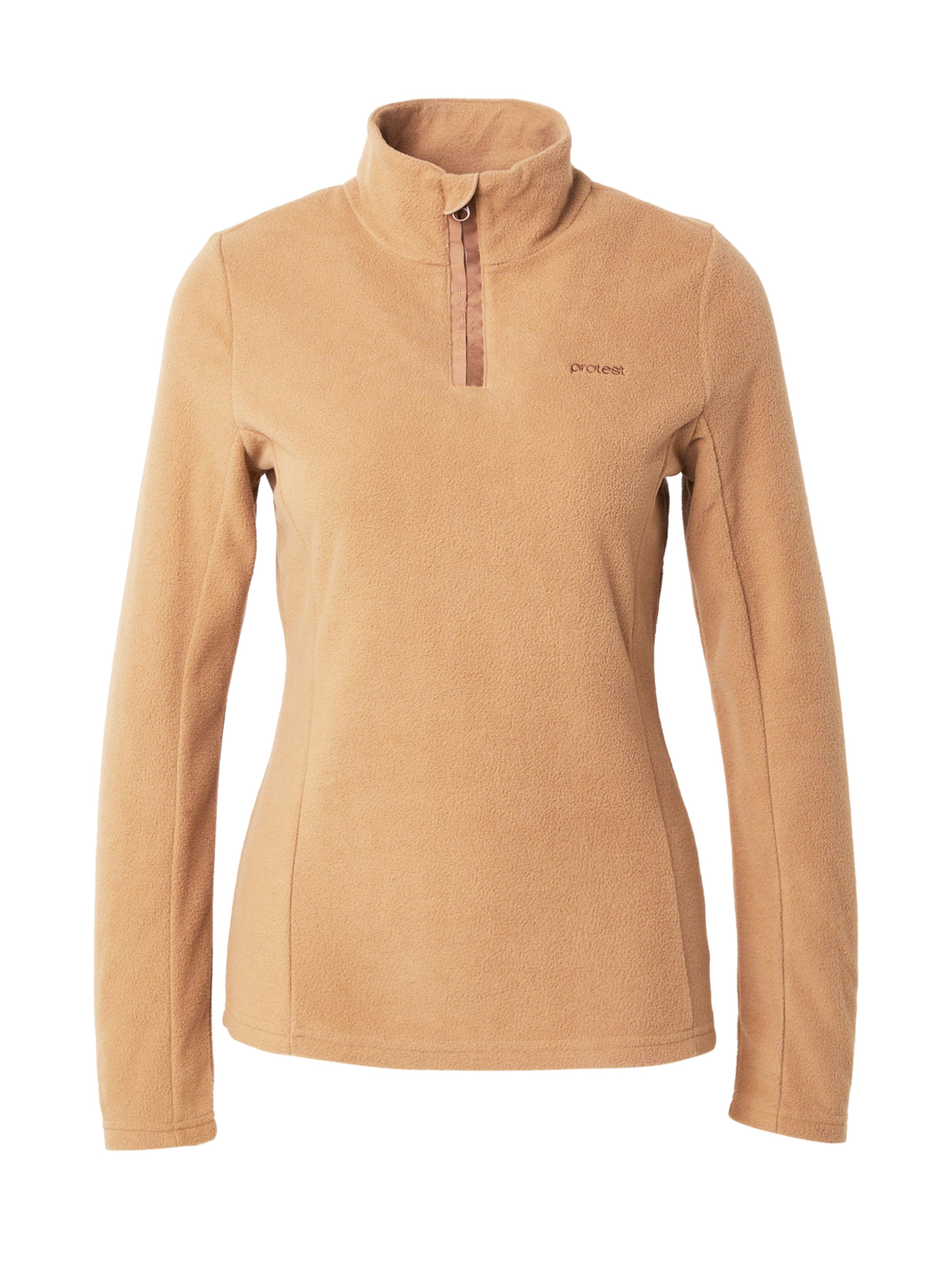 PROTEST Αθλητική μπλούζα φούτερ 'PRTRemutez' σε καφέ: μπροστά