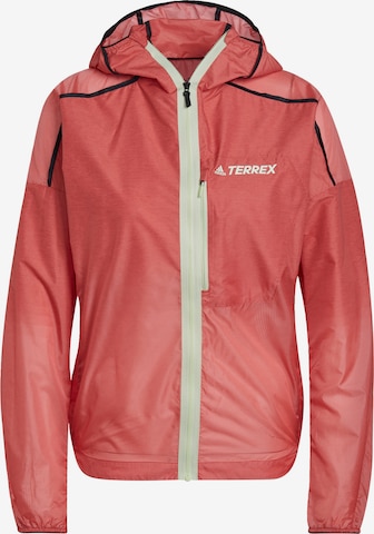 adidas Terrex Outdoor Jacket 'Agravic' in Orange: front